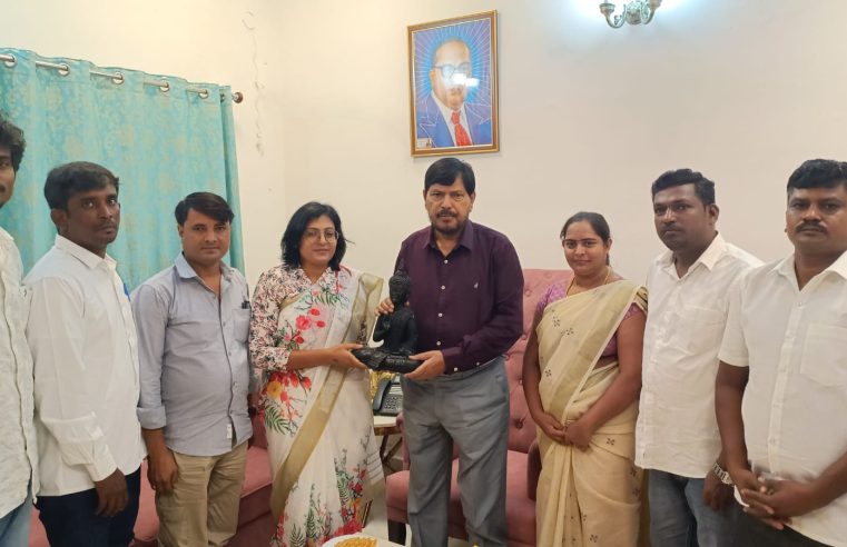 शालिनी सिंह पटेल ने केंद्रीय मंत्री रामदास आठावले से मुलाकात में उठाया बुंदेलखंड का मुद्दा